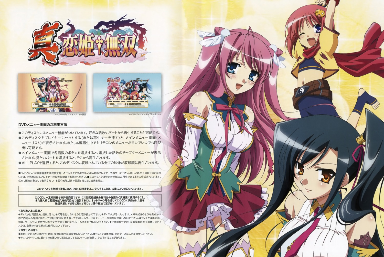 koihime musou shin koihime musou chouhi kanu ryuubi disc cover